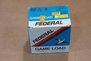 lot 314 image: 25 Federal Game Load 20 Gauge 2-34 8 Shot Shotshells