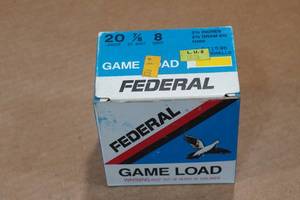 lot 315 image: 25 Federal Game Load 20 Gauge 2-34 8 Shot Shotshells