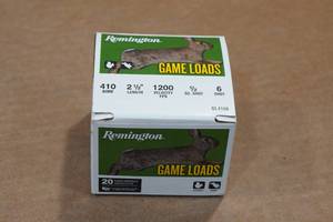 lot 329 image: 20 Remington .410 Bore 2-12 6 Shot Shotshells