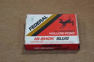 lot 332 image: 5 Federal Hi-Shok 20 Gauge 2-34 HP Slugs
