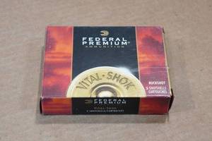 lot 334 image: 5 Federal Vital Shok 12 Gauge 3-12 Magnum 00 Buck Shotshells
