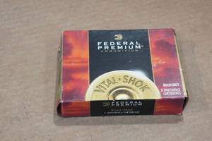 lot 335 image: 5 Federal Vital Shok 12 Gauge 3-12 Magnum 00 Buck Shotshells