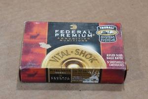 lot 337 image: 5 Federal Vital Shok 12 Gauge 2-34 Truball Rifled HP Slugs
