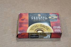 lot 338 image: 5 Federal Vital Shok 12 Gauge 2-34 Truball Rifled HP Slugs