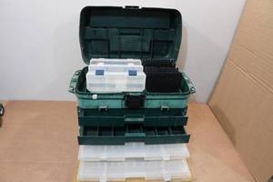 lot 68 image: Plano Guide Elite Fishing Tackle Box
