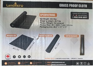 lot 118 image: Landhero Grass Proof Cloth