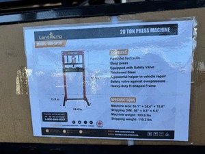 lot 85 image: Landhonor 20 Ton Shop Press