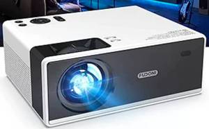 lot 100 image: 4K Projector with Wifi and Bluetooth 300 Display Black $189.99 Retail - Brand New