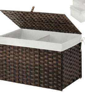 lot 114 image: Greenstell Brown Storage Basket with Lid 17.2 Gallon $59.99 Retail - Brand New