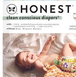 lot 118 image: Honest Diapers 44 Count Size 6 $44.99 Retail - Brand New