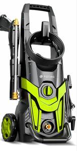 lot 120 image: Pressure Washer with Nozzles and Hose Green $149.99 Retail - Brand New