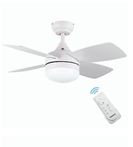 lot 125 image: Wurzee White Ceiling Fan 36 $99.99 Retail - Brand New