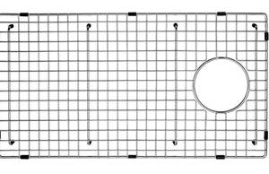 lot 149 image: Stainless Steel Sink Grid with Drain Hole Opening $35.99 Retail - Brand New