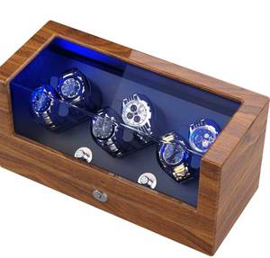 lot 172 image: Triple Tree Watch Winder for Rolex and Automatic Watches with Watch Pillows $139.99 Retail - Brand New