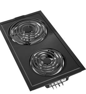 lot 179 image: Stainless Steel Cooktop Module and Coil Cartridge Assembly with Drip Tray Compatible with Jenn-Air $379.99 Retail - Brand New