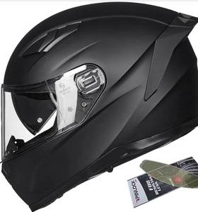 ILM Motorcycle Snowmobile Helmet Full Face with Anti Fog Matte, Black XXL $99.99 Retail - Brand New