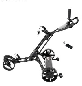 lot 107 image: Alphard Golf Caddy Black and Grey Manual Push $199.99 Retail - Brand New