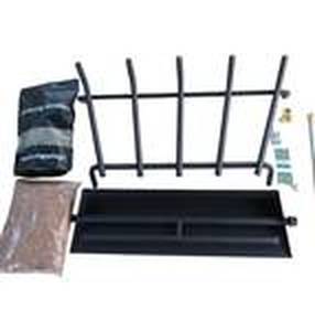 lot 162 image: 24 Burner Pan for Gas Fireplace $135.99 Retail - Brand New