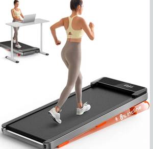 lot 219 image: Treaflow Walking Pad Treadmill for Home and Office $149.99 Retail - Brand New