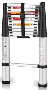 Telescopic Ladder 12.5ft Aluminum Extension Ladder $220.99 Retail - Brand New