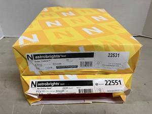 lot 60 image: Astrobrights Yellow and Red Paper