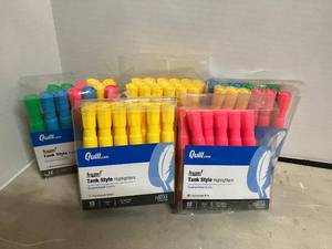 lot 65 image: Quill Chisel Tip Highlighters
