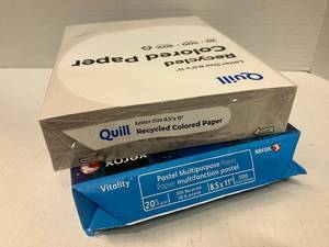 lot 79 image: Gray and Pastel Blue Copy Paper