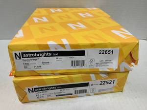 lot 81 image: Astrobrights Orange and Blue Paper