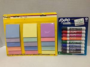 lot 85 image: Post-It Notes and Dry Erase Markers