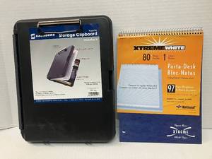 lot 106 image: Storage Clipboard and Notebook