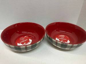 lot 119 image: Christmas Serving Bowl