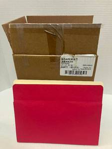 lot 121 image: Red File Pockets