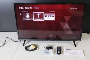 lot 45 image: TCL Roku TV 32S327 32-Inch Smart LED HDTV with Remote and Accessories