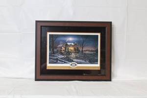 Framed Terry Redlin Print - And Came By Good Will Benefactors