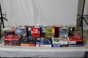 lot 340 image: Collection of Tom Clancy Novels and Audiobooks
