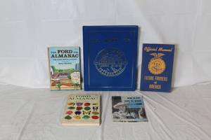 lot 344 image: Collection of Vintage Agricultural Books and FFA Manuals