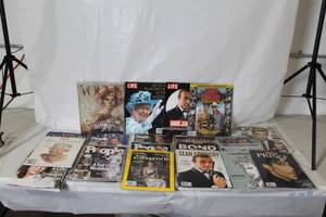 lot 347 image: Collection of Collector Magazines Featuring Royalty, James Bond, and Pop Icons