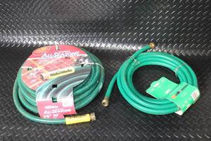 lot 368 image: Lot of 2 Reinforced Garden Hoses - 50ft and 25ft