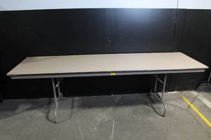 lot 53 image: Heathertone 8-Foot Folding Table by Fort Smith Table & Furniture
