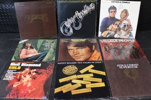 lot 59B image: Collection of 8 Classic Vinyl Records Carpenters Captain & Tennille Village People