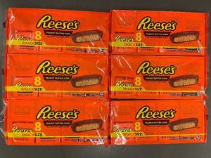 IA 1 - 6 Packs Reese's Snack Size Peanut Butter Cups - 8 Count Each, BB Mar 2025