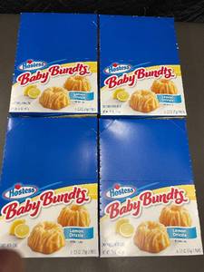 lot 11 image: IA 3 - Hostess Baby Bundts Lemon Drizzle 4 Boxes, Sealed - 24 Mini Cakes (Best by 52025)