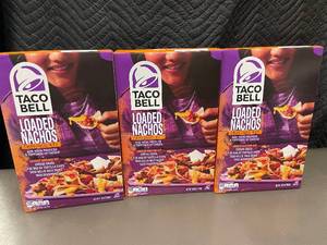 AS 4 - 3 Taco Bell Loaded Nachos Cravings Kits, Best By May 2025, Sealed