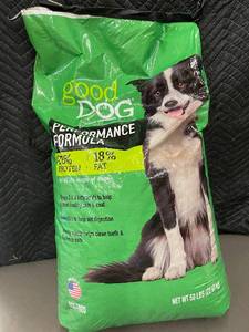 lot 31 image: Good Dog Performance Formula Dog Food 50 lb Bag