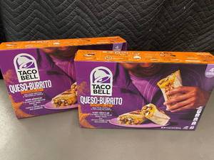 lot 102 image: AS 4 - 2 Taco Bell Queso-Burrito Cravings Kits - 4 Servings Each, Best By 06 Apr 2025