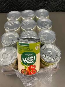 lot 293 image: Campbells Well Yes Hearty Lentil with Vegetables Soup 12-Pack, 16.3oz Cans