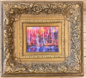 lot 108 image: Abstract Autumn Forest by Water