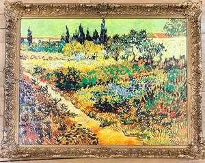 lot 135 image: Garden at Arles Reproduction - Van Gogh Style Painting