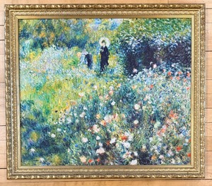 lot 146 image: Renoir Reproduction - Woman With A Parasol In A Garden