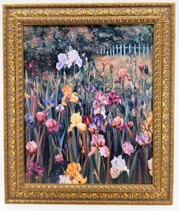 lot 149 image: Framed Canvas Reproduction Iris Forever by Leon Roulette